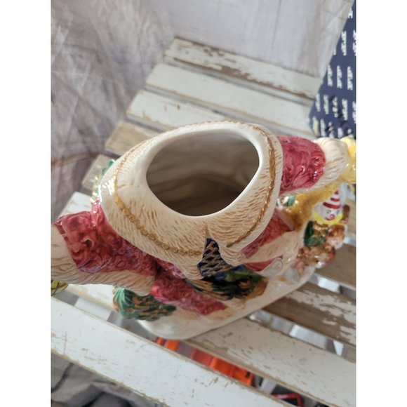 Fitz floyd 1994 Santa teapot omnibus Xmas toys tea vintage - Picture 8 of 9